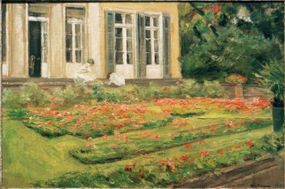 The Flower Terrace in the Wannsee Garden Facing Northwest by Max Liebermann